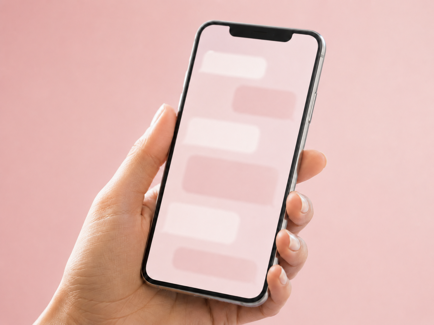 スマートフォンでのやり取り